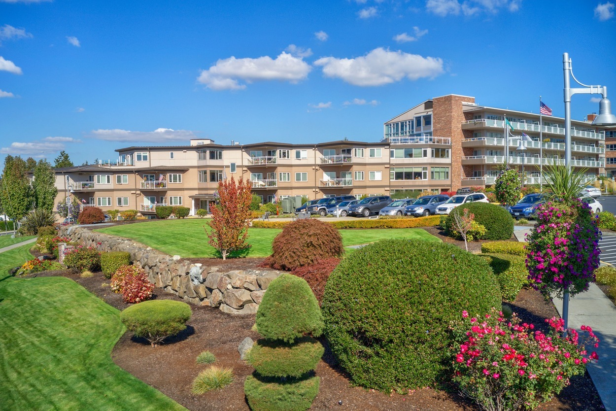 Exterior view of Judson Park, a HumanGood community.