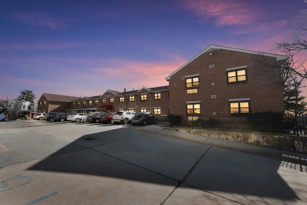 Exterior view of Maplewood Housing for the Elderly, a HumanGood affordable senior living community in Wilmington, Delaware