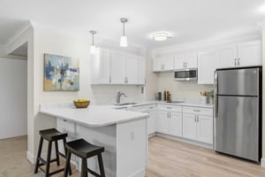 Modern kitchen at Judson Park, a HumanGood community.