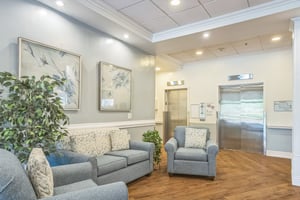 Redwood Terrace common space living room seating