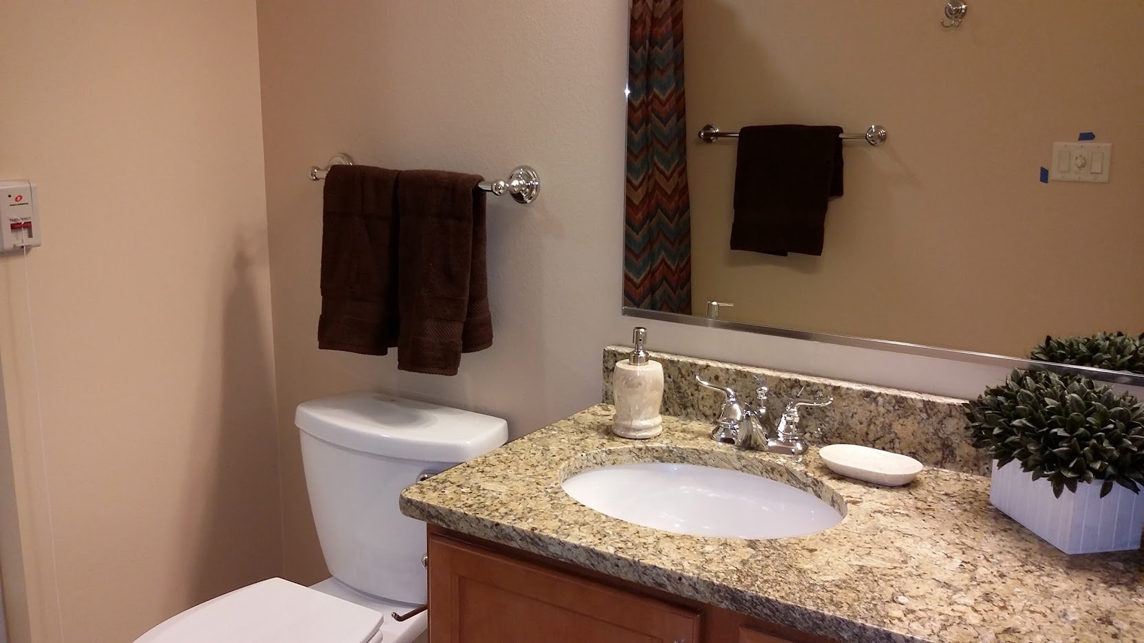 Bathroom vanity with sink