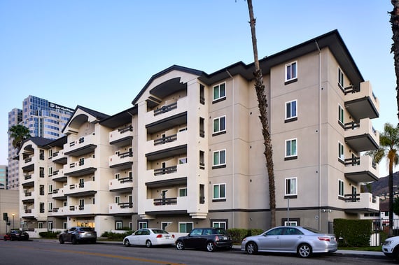 The Gardens complex exterior of building