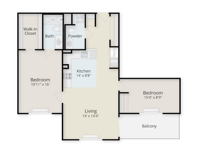 The Mansion at Rosemont Boxwood senior living floor plan