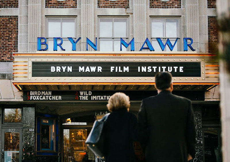 Exterior of the Bryn Mawr Film Institute entrance