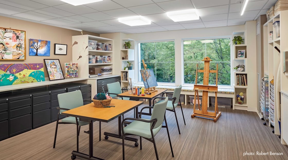 art room at springhouse