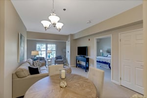 Springhouse living room and bedroom door
