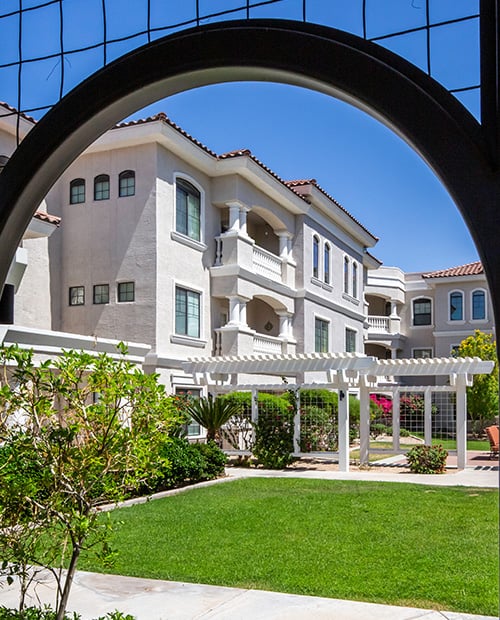 Exterior of a Terraces of Phoenix apartment building