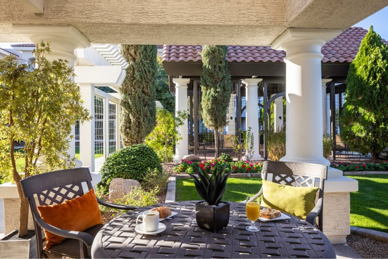 Patio and gazebo at The Terraces of Phoenix