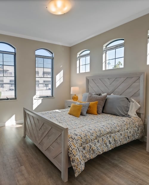 Bedroom of an apartment at The Terraces of Phoenix