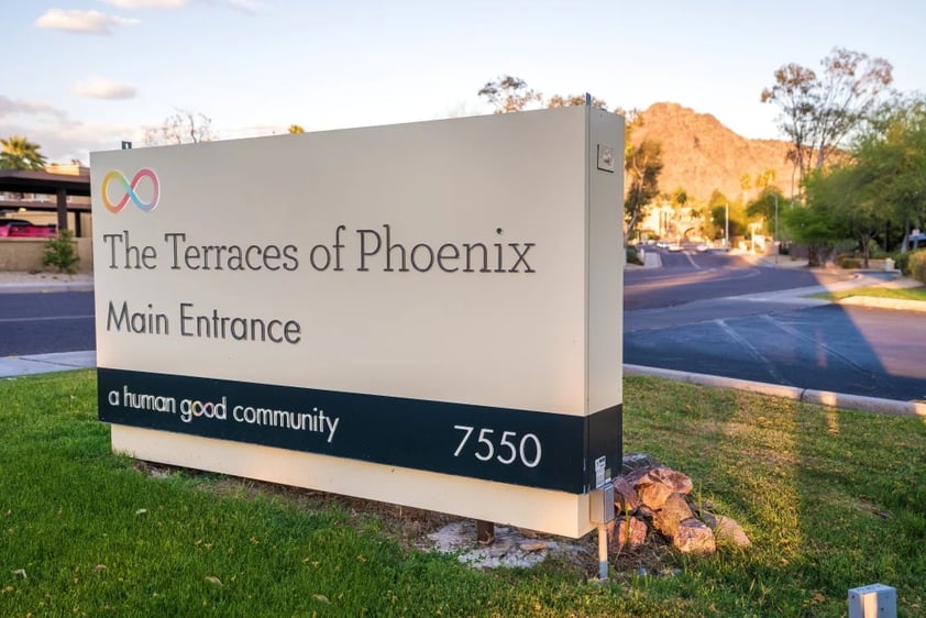 The Terraces of Phoenix main entrance sign