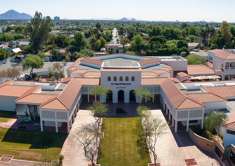 Bird's-eye view of the Heard Museum in Phoenix