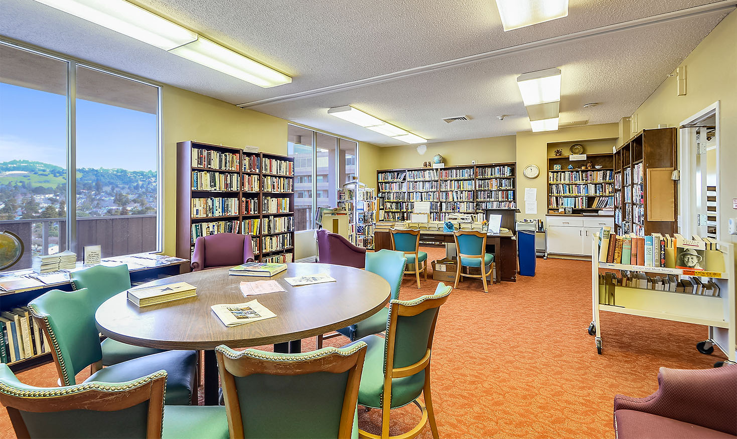 The library at Piedmont Gardens
