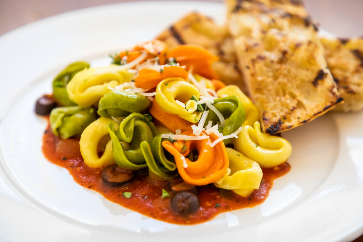 Close-up of a pasta dish