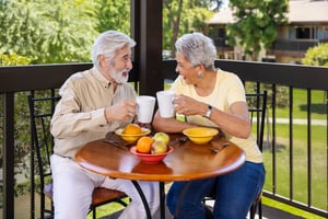 couple on balcony