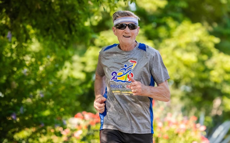 man jogging