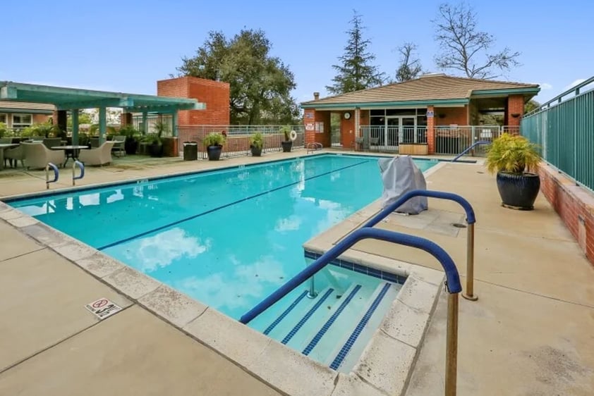 Outdoor pool at Royal Oaks