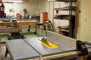 Woodworking shop at Royal Oaks 