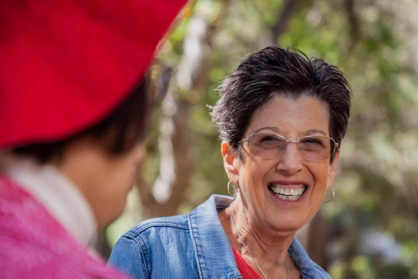 Close-up of smiling senior woman 