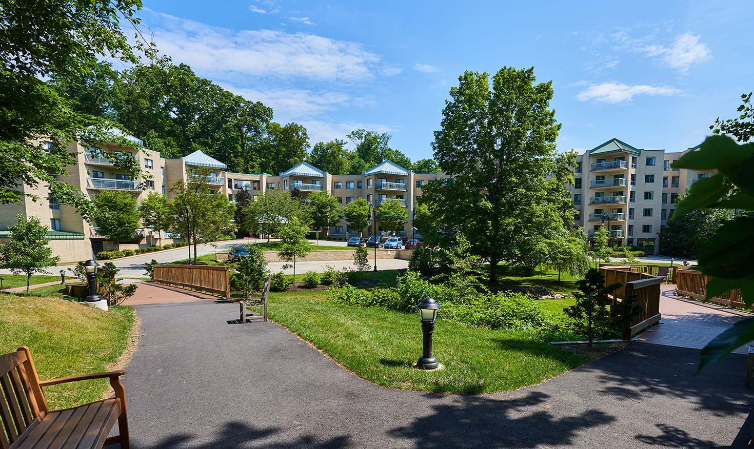 Exterior of apartment building at Rydal Park & Waters