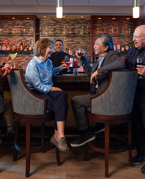Seniors at the bar