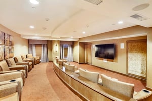 Theater room at The Terraces at Los Altos