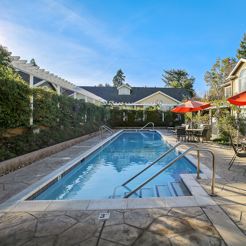 Outdoor pool at The Terraces at Los Altos