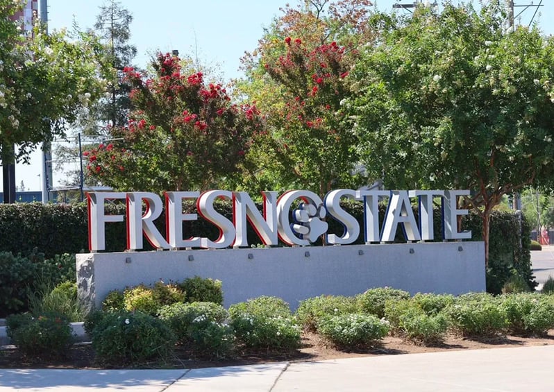 Sign for Fresno State University