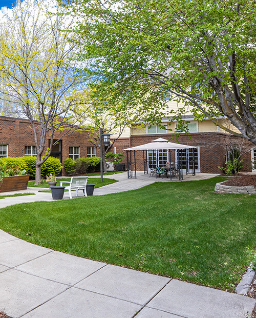 Exterior of an apartment building at The Terraces at Summitview