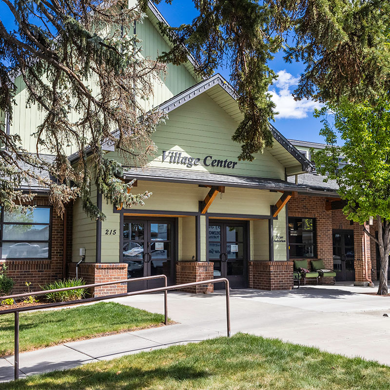 Exterior of the Village Center at The Terraces at Summitview