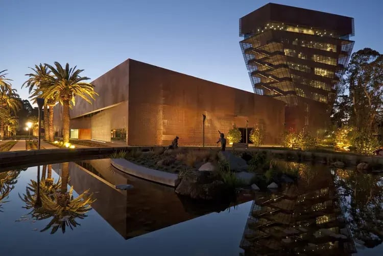 Exterior of the de Young Museum in San Francisco