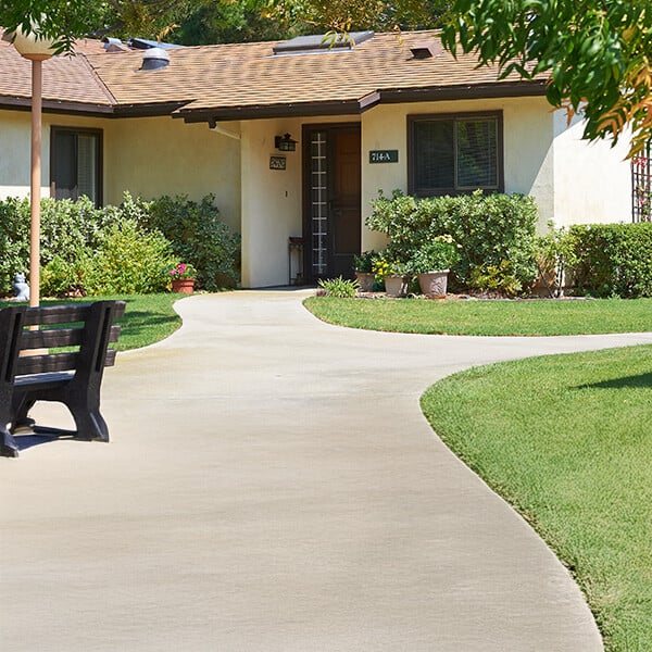 Beautiful single-story home on the campus of Valle Verde, a HumanGood Life Plan Community in Santa Barbara, California
