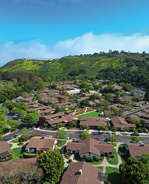 Overhead drone shot of the Valle Verde campus