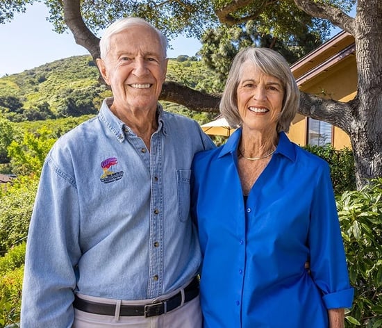 Art and Ann outside