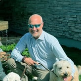 John Cochrane with his dogs