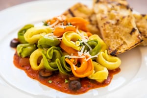 Close-up of a plate of pasta