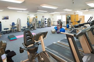 Fitness center at Plymouth Village
