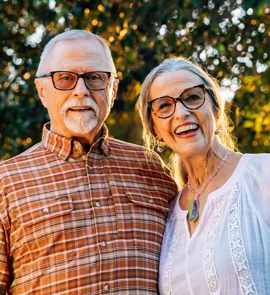 Deborah and Frank posing out