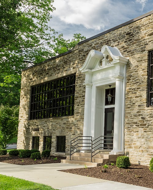 Front entrance of the Spring Mill Pointe building