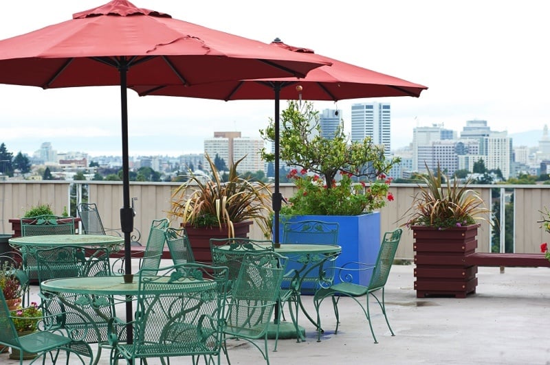 roof top view (with partial view of high rise)