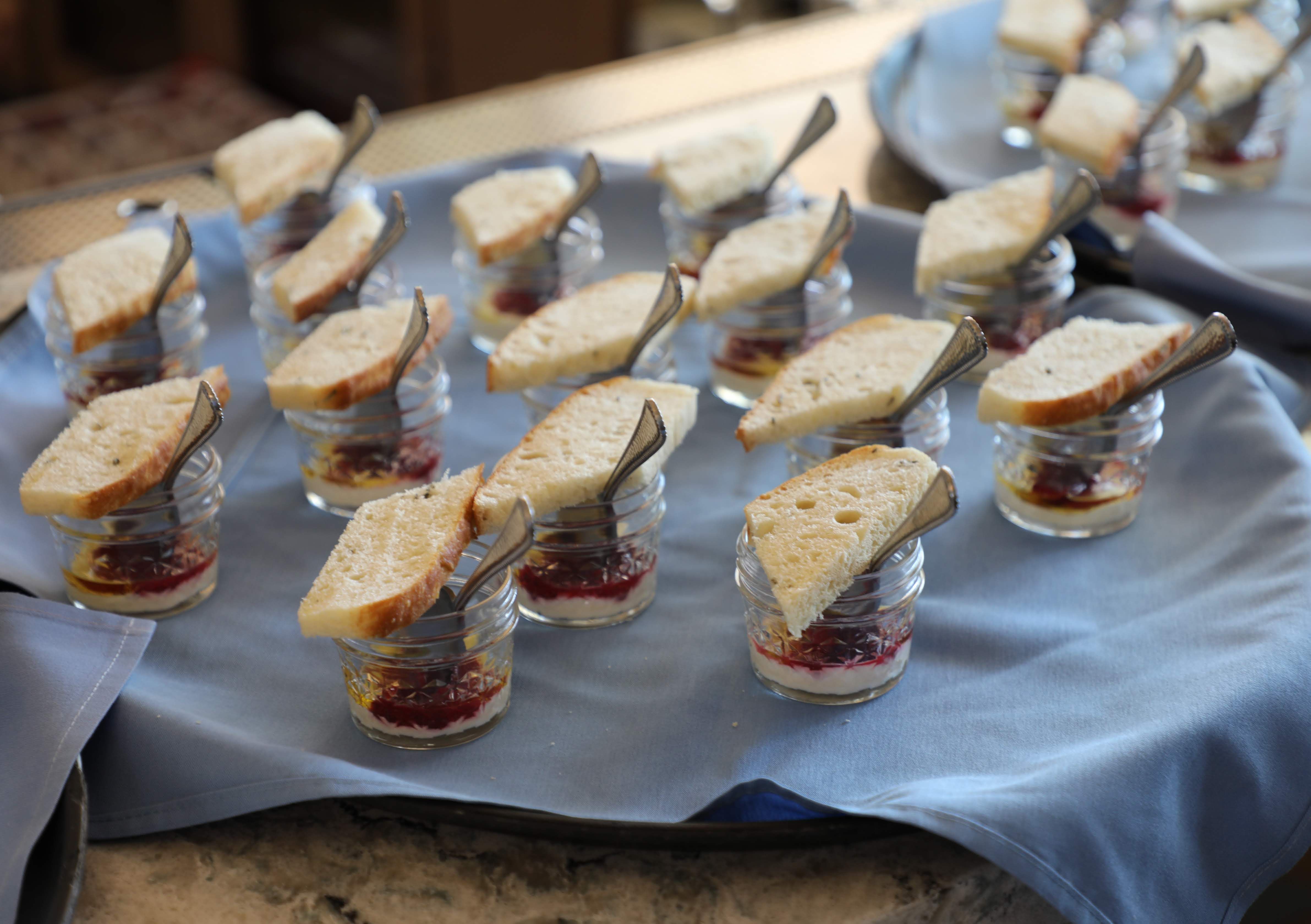 Hors d'oeuvres ready to be served