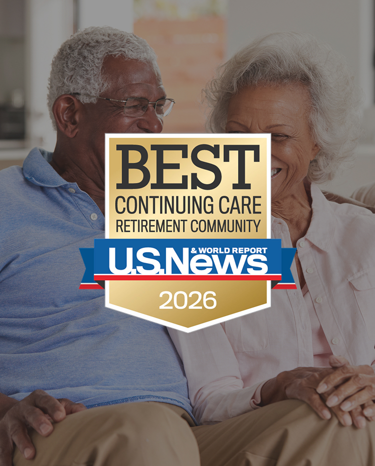 Best Continuing Care Retirement Community 2026 badge from U.S. News and World Report