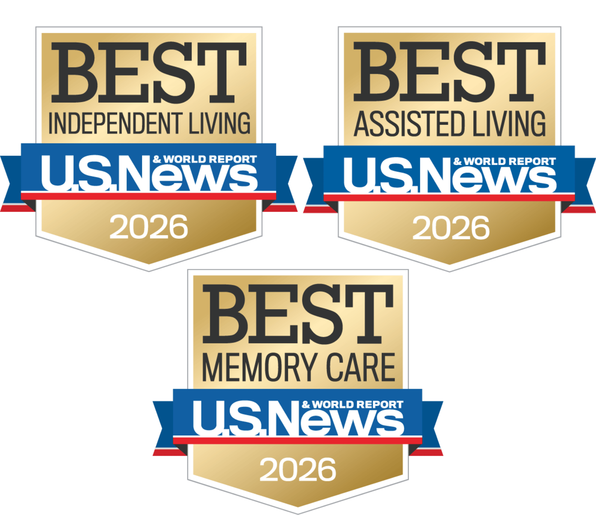 Independent Living, Assisted Living, and Memory Care - 2026 U.S. News Badge