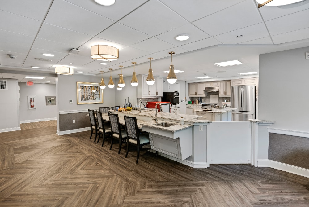 Kitchen and dining area
