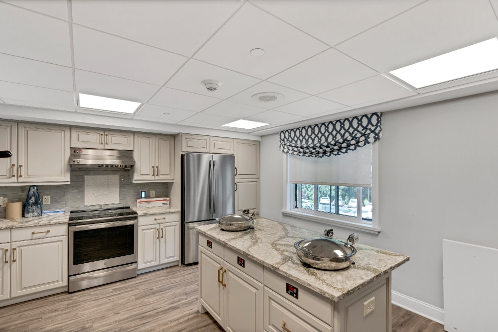 Kitchen with an island
