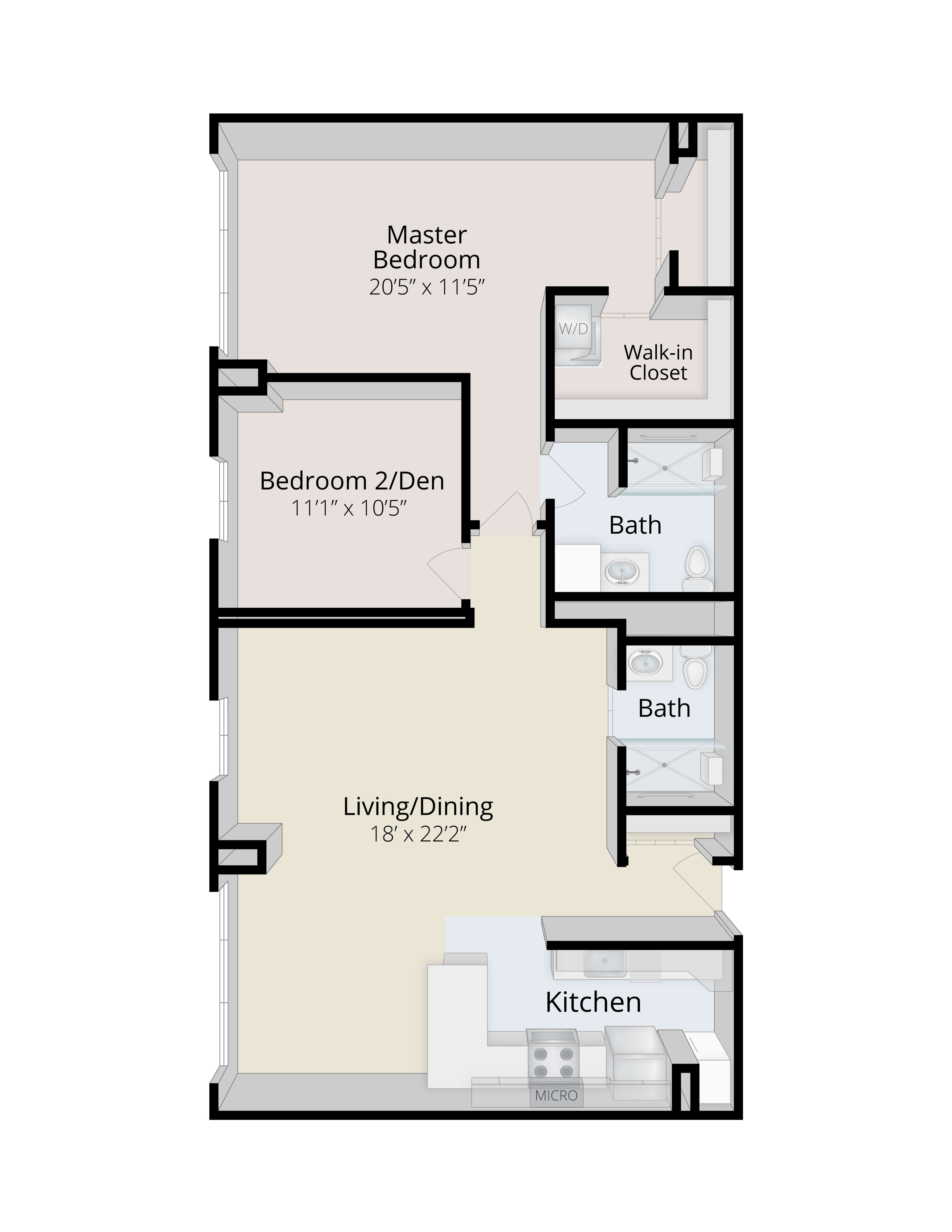 PRESBY0013_Hillside_TwoBedroomSuite_1050SF_3D