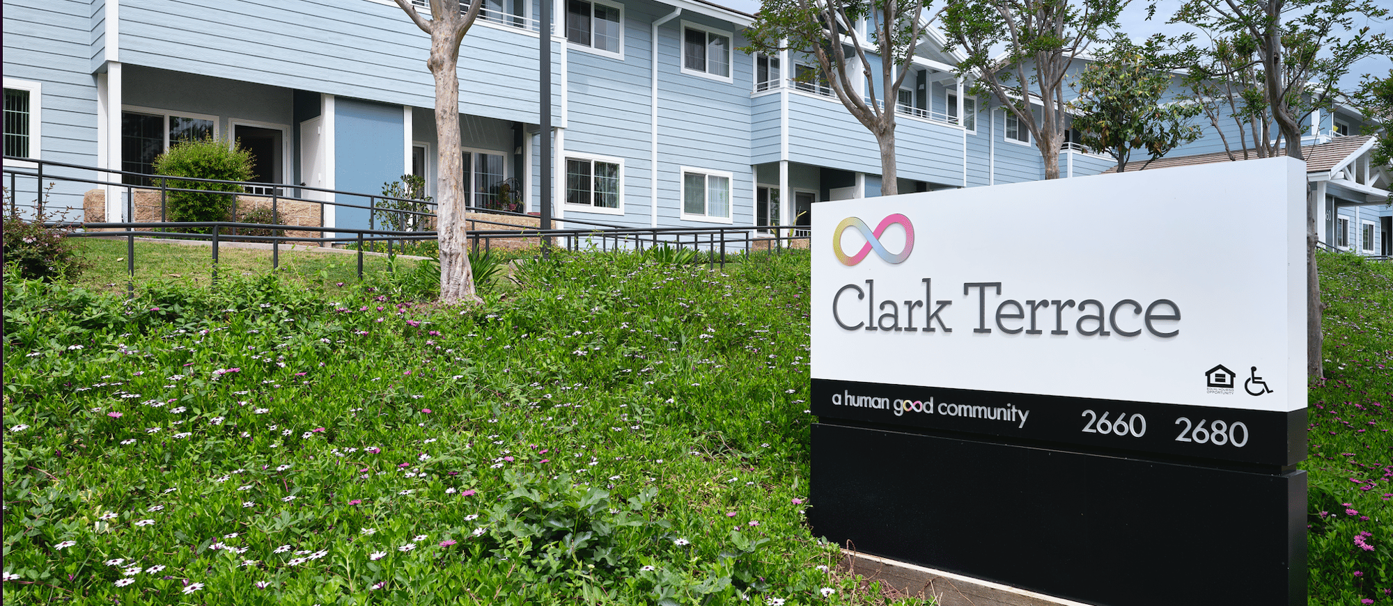 Exterior of Clark Terrace Home