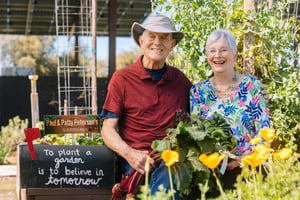 Couple in the garden