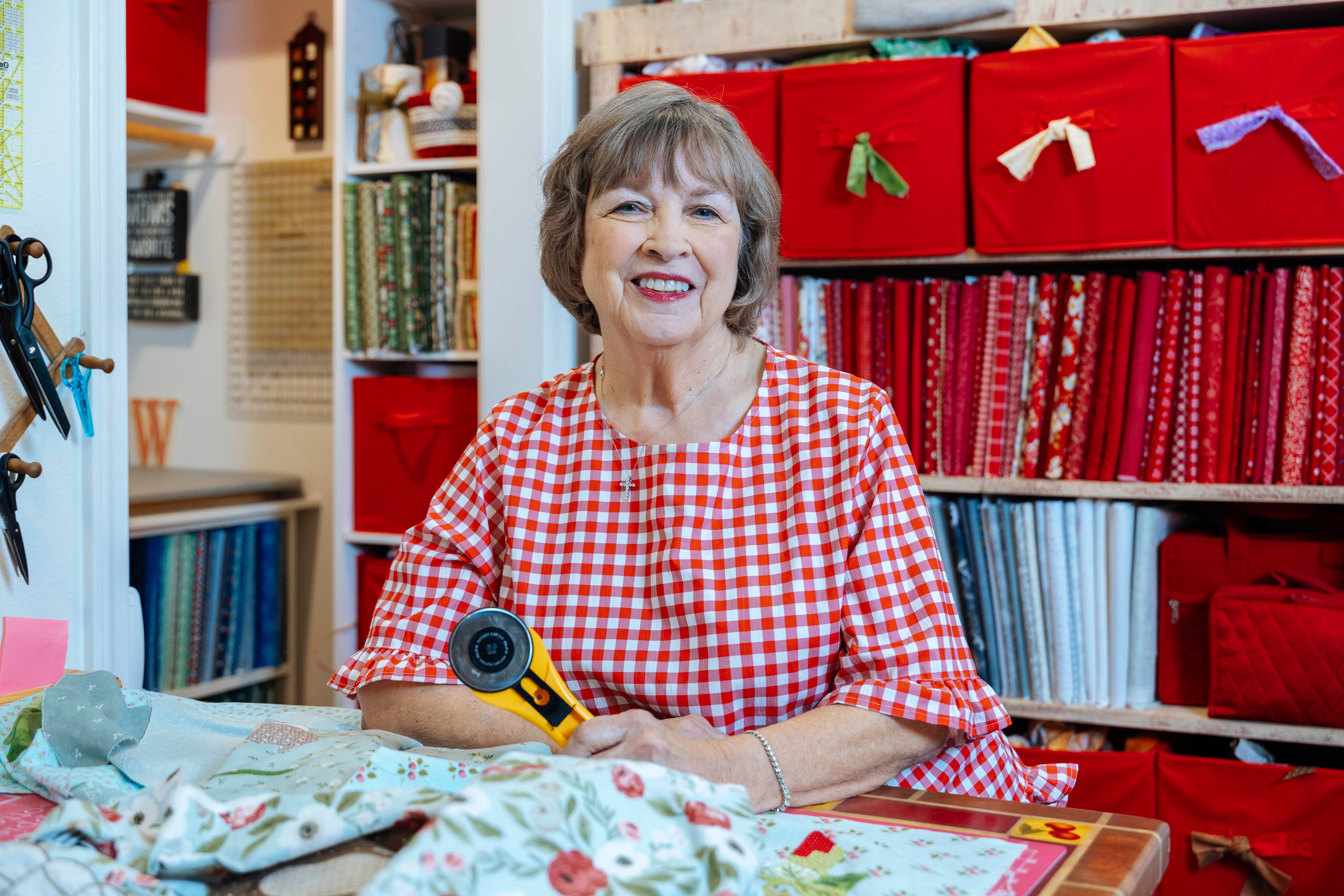 Woman with crafts