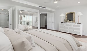 Bedroom of an apartment at White Sands