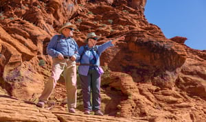 seniors on a hike